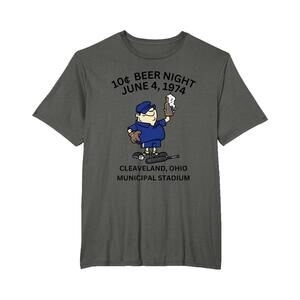 Funny Baseball 1970S Cleveland 10 Cent Beer Night T Shirt